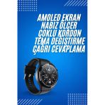 Mey İthalat® 2025 Model Yeni Nesil Gps Uyumlu Uyku Takibi Ve Sağlık Takibi Spor Modları