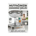 Mey Ithalat® 2'li Profesyonel Inox Gümüş Paslanmaz Çelik Ayaklı Dondurma ve Tatlı Sunum Kas - Renkli