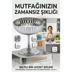 Mey İthalat® 2'Li Profesyonel İnox Gümüş Paslanmaz Çelik Ayaklı Dondurma Ve Tatlı Sunum Kasesi Seti 723148