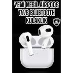 Mey İthalat® 3.Nesil Tws Bluetooth Kulaklık Mikrofonlu Anc Özelliği Dokunmatik Kontrol