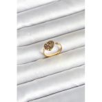 Mey İthalat® 316L Çelik Gold Renk Kalp Model Kadın Yüzük