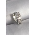 Mey İthalat® 316L Çelik Gümüş Renk Zirkon Taşlı Tragus Piercing