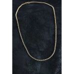 Mey İthalat® 316L Çelik Örme Zincir Model Gold Renk Erkek Kolye