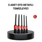 Mey İthalat® 5’Li Detay Temizlik Fırçası Seti Araç İç Dış Jant Motor Çok Amaçlı