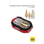 Mey İthalat® 6'lı Titanyum Kaplama Kademeli Panç Matkap Ucu Seti – Metal, Ahşap ve Plastik için