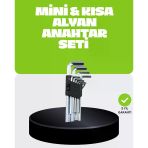 Mey İthalat® 9 Parça Alyan Anahtar Seti Bisiklet Mobilya Ve Otomotiv Uyumlu