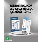 Mey İthalat® Abs Gövdeli Öğrenci Ve Hobi Mikroskobu – Mavi Renk