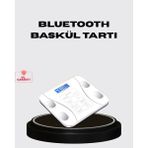 Mey Ithalat® Akıllı Dijital Baskül – Bluetooth Bağlantılı, 8 Ölçüm Verili, Akıllı Vü - Renkli