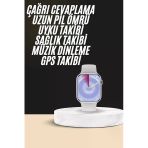 Mey İthalat® Akıllı Saat Kulaklık Hediyeli Uyku Ve Sağlık Takibi Yapabilen Uzun Ömürlü