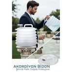 Mey İthalat® Akordiyon Bidon - Katlanabilir Lüks Su Taşıma Ünitesi | 10L Şeffaf Tasarım 722568