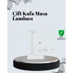 Mey İthalat® Ayarlanabilir Açıya Sahip Masa Lambası | Kademeli Işık Seviyesi, Modern Ve Kompakt Tasarım