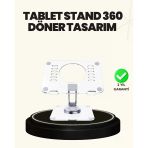 Mey İthalat® Ayarlanabilir Şeffaf Tablet Standı Kaymaz Silikon Tabanlı