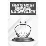 Mey İthalat Bfs Bluetooth Kulaklık 120 Saat Kullanım Süresi Boyun Askılı Bluetooth Kablosuz Kulaklık
