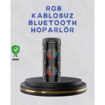 Mey İthalat® Bluetooth 5.0 Destekli Yüksek Ses Kaliteli Hoparlör