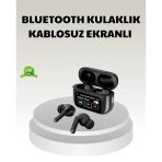 Mey İthalat® Bluetooth 5.3 Anc Kablosuz Kulaklık – Dokunmatik Kontrol, Dijital Ekran Ve Uzun Pil Ömrü
