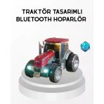 Mey İthalat® Bluetooth Nostaljik Traktör Hoparlör Led Işıklı 12W Güçlü Ses