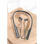 Mey İthalat® Boyun Askılı Bluetooth Kulaklık Uzun Şarj Süreli Dijital Göstergeli Kablolu