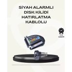 Mey İthalat® Çift Modlu 110Db Alarmlı Disk Kilidi Suya Dayanıklı