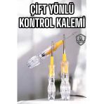 Mey İthalat® Çift Taraflı Elektrik Kontrol Kalemi Şeffaf Tornavida