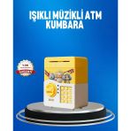 Mey İthalat® Çocuklar İçin Sarı Elektronik Şifreli Para Biriktirme Kumbarası