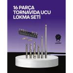 Mey İthalat® Çok Amaçlı 16Lı Bits Uç Seti Dayanıklı Tornavida Adaptör