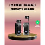 Mey İthalat® Dijital Göstergeli Bluetooth Kulaklık – Klipsli Tasarım