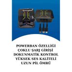 Mey İthalat® Dijital Göstergeli Bluetooth Kulaklık Ve Bildirim Görebilen Akıllı Saat Alarm Ve Titreşim
