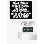Mey İthalat® Dokunmatik Ekranlı Anc/Enc Yeni Nesil Bluetooth Kulaklık Dokunmatik Ekran