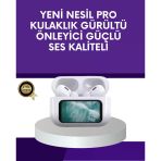 Mey İthalat® Dokunmatik Ekranlı Bluetooth Kulaklık Anc Gürültü Önleme Suya Dayanıklı