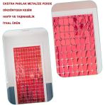 Mey İthalat® Ekstra Metalize Kırmızı Renk Disko Dikdörtgen Kesim Kapı Perdesi Dekorasyon 1X2 Metre