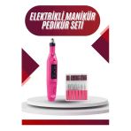 Mey İthalat® Elektrikli Profesyonel Manikür Pedikür Seti Değiştirilebilir Başlık Seçeneği
