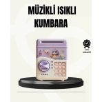 Mey İthalat® Elektronik Şifreli Atm Görünümlü Çocuk Kumbarası Mor
