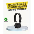 Mey İthalat® Ergonomik Konforlu Kablosuz Kulak Üstü Bluetooth Kulaklık