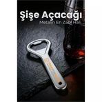 Mey İthalat® Ergonomik Metal Şişe Açacağı - Gazoz, Kola, Bira Kapağı Açıcı