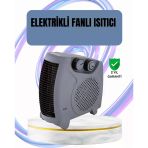 Mey İthalat® Fanlı Oda Isıtıcısı Termostat Kontrollü Soğuk Hava Üfleme Modu