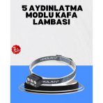 Mey İthalat® Gece Koşusu İçin Led Kafa Lambası El Sensörlü