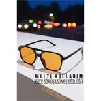 Mey İthalat® Gece Sürüş Görüş Parlama Önleyici Gece Gözlüğü Sis Far Işık Önleyici Anti-Fog Gözlük 721896