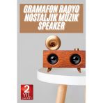 Mey İthalat® Gramafon Nostaljik Radyo Yüksek Ses Kalitesi Usb Tf Kart Aux