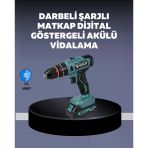 Mey İthalat® Güçlü Şarjlı Matkap Vidalama Çift Batarya