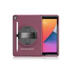 Mey Ithalat® iPad 10.2 (7.nesil) Kılıf Hand Strap Tablet Kılıfı - Mürdüm