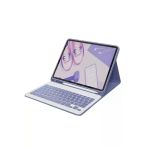 Mey Ithalat® iPad 10.2 (9.nesil) Kılıf KC01 Smart Klavyeli Tablet Kılıfı - Derin Mor
