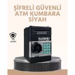 Mey İthalat® Işıklı Sesli Şifreli Atm Görünümlü Kasa Kumbara