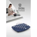Mey İthalat® Juliette Serisi Krom Kare Metal Nihale - 19 Cm Isıya Dayanıklı Lüks Tencere Altlığı