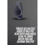 Mey İthalat® Kablosuz Bluetooth Kulaklık Kulak Üstü Ayarlanabilir Uzun Ömürlü