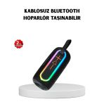 Mey İthalat® Kablosuz Hoparlör – Bluetooth 5.1, Güçlü Bas 10 Metre Menzil