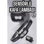 Mey İthalat® Kafa Lambası Kamp Lambası Sensörlü Şarjlı Ayarlanabilir