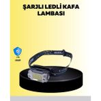 Mey Ithalat® Kafa Lambası LED Fener Pratik Taşınabilir Ayarlanabilir USB Şarjlı - Renkli