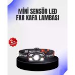 Mey İthalat® Kamp Ve Yürüyüş İçin Sensörlü Led Kafa Feneri Ayarlanabilir