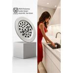 Mey İthalat® Kilitli Paslanmaz Lavabo Süzgeci - Akıllı Tahliye Tam Süzme Teknolojisi (5.5 Cm)