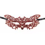 Mey İthalat® Kırmızı Dantel Masquerade Maskesi 9 No